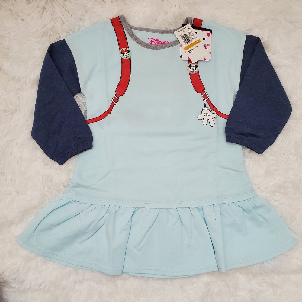 New! Disney Mickey/Minnie Mouse Toddler Girl Dress